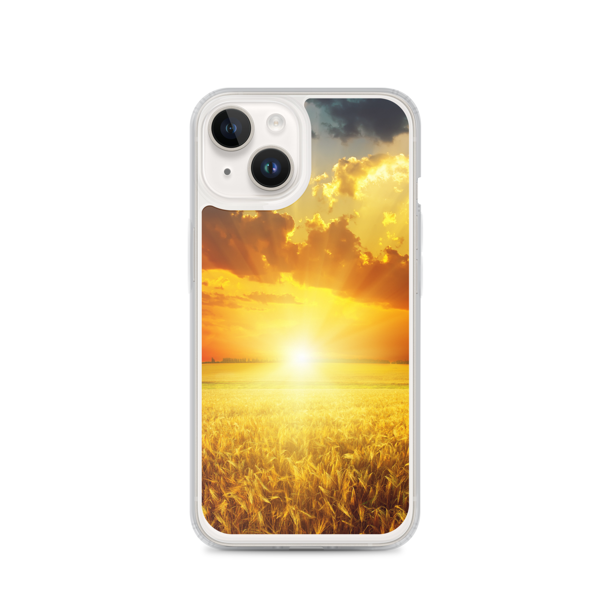 “Golden Sunset Field iPhone Case | Nature Phone Case | Landscape Phone Case | Sunset Sky Case”