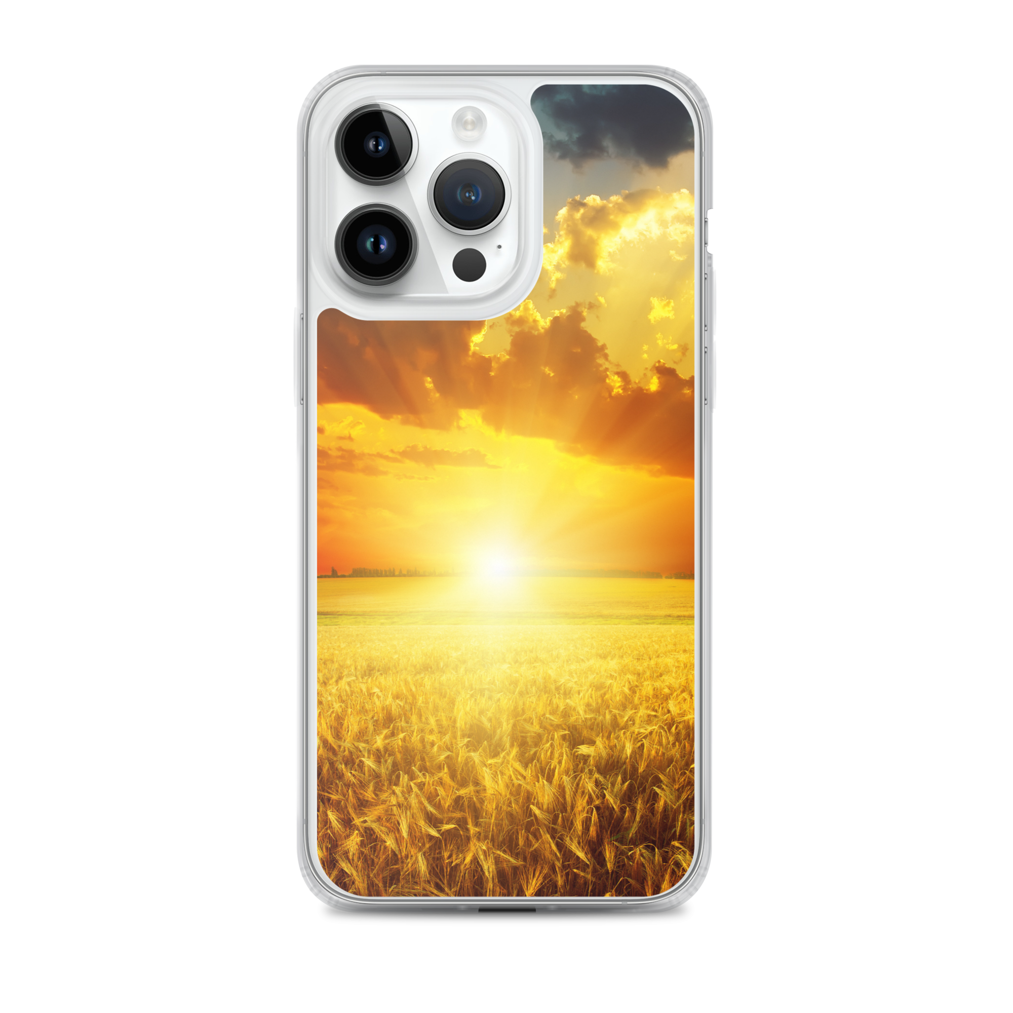 “Golden Sunset Field iPhone Case | Nature Phone Case | Landscape Phone Case | Sunset Sky Case”