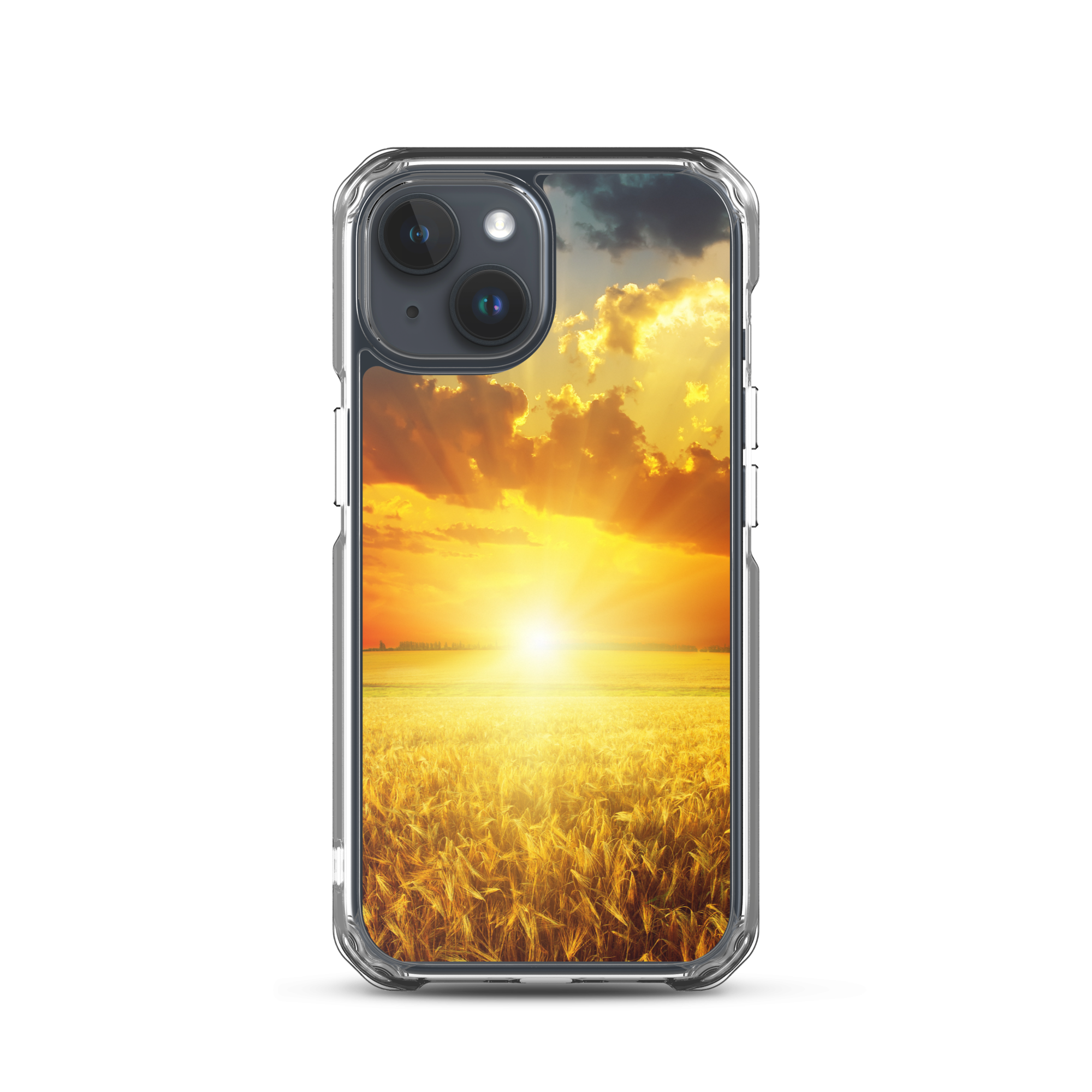 “Golden Sunset Field iPhone Case | Nature Phone Case | Landscape Phone Case | Sunset Sky Case”