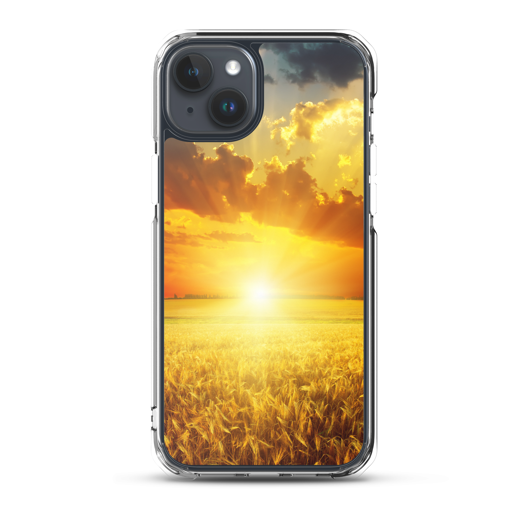“Golden Sunset Field iPhone Case | Nature Phone Case | Landscape Phone Case | Sunset Sky Case”